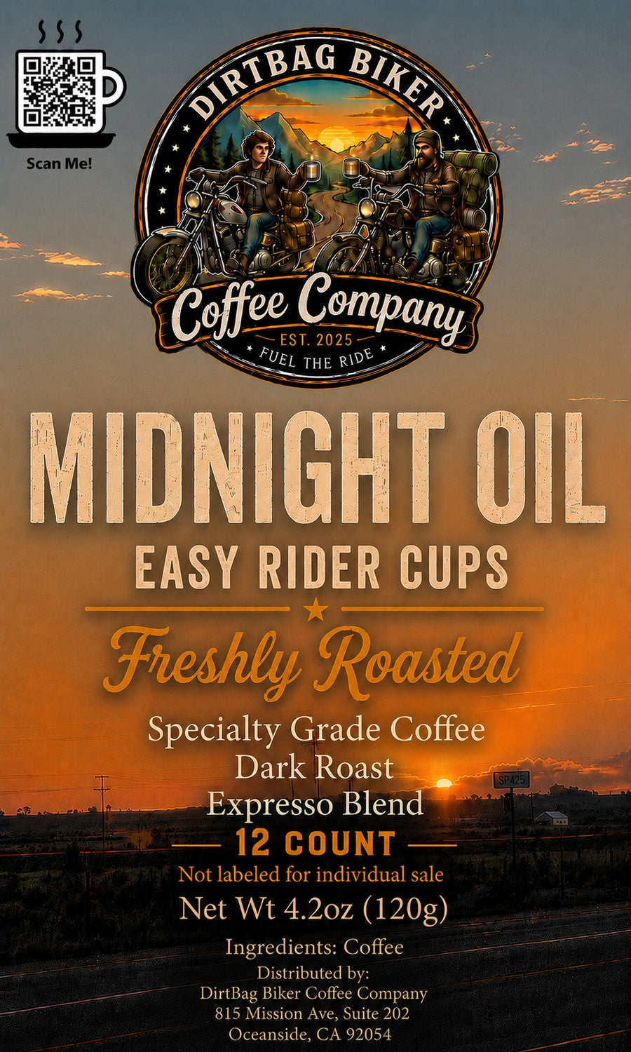 Midnight Oil Easy Rider Cups 12-count
