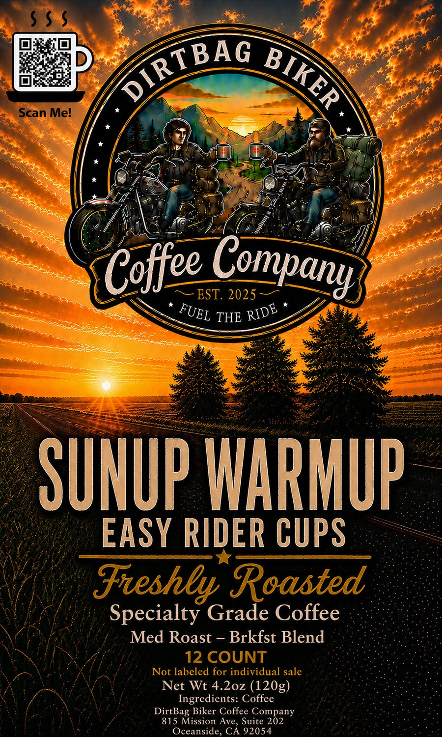 Sunup Warmup Easy Rider Cups 12-count
