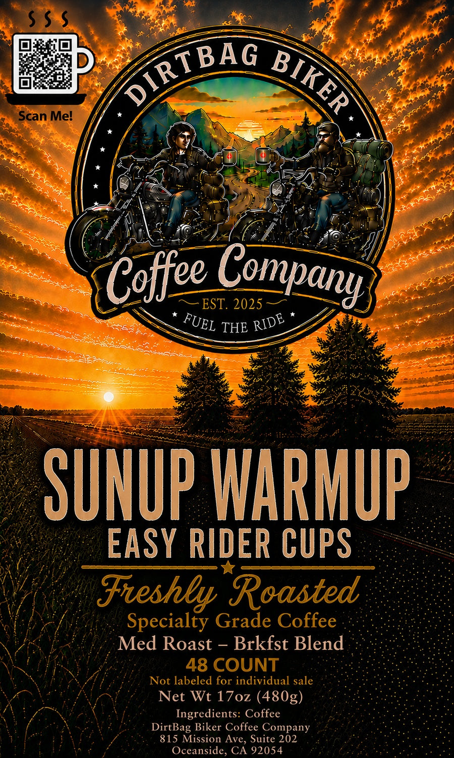 Sunup Warmup Easy Rider Cups 48-count