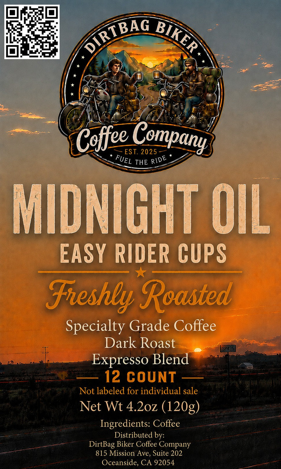 Midnight Oil Easy Rider Cups