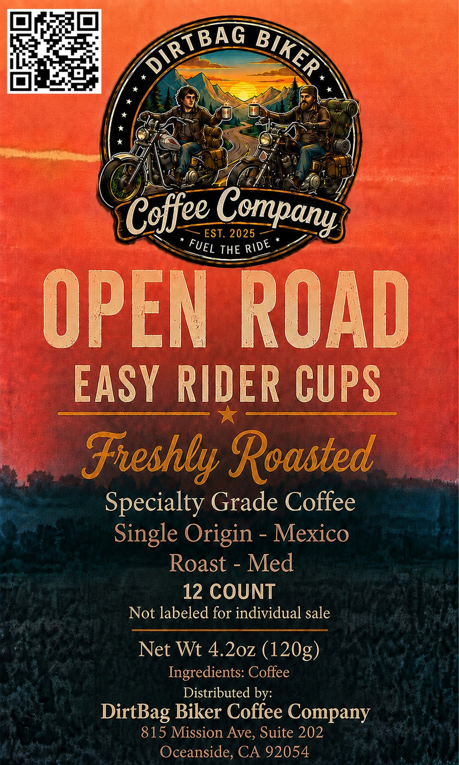 Open Road Easy Rider Cups 12-count
